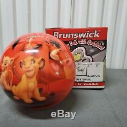 Brunswick Viz-A-Ball Disney The Lion King Undrilled Bowling Ball 8lb Limited
