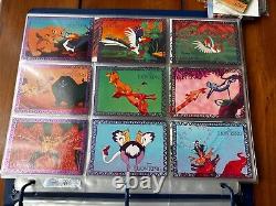 Complete Lion King Trading Cards Series 1 & 2 withDisney Ex Binder & French Ed
