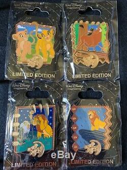 D23 Expo 2019 Disney MOG WDI Pin The Lion King 25th Anniversary Set of 4 New