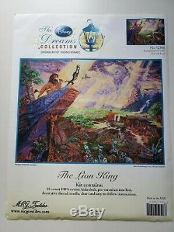 DISNEY DREAM THOMAS KINKADE Lion King Cross Stitch Kit 52506 16x12