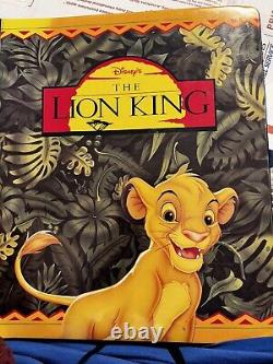 DISNEY LION KING CARD SET SKYBOX WithBINDER OVER 100 CARDS POPUPS, EMBOSSED &MORE