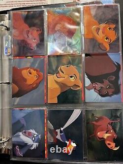 DISNEY LION KING CARD SET SKYBOX WithBINDER OVER 100 CARDS POPUPS, EMBOSSED &MORE