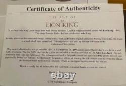DISNEY LION KING LIMITED EDITION CEL SET & CERTIFICATE & Rare