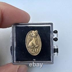 DISNEY LION KING SIMBA 20 YEAR CAST MEMBER SERVICE AWARD WITH PIN AND BOX New