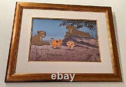 DISNEY LION KING Simba Nala LIMITED EDITION ANIMATION CEL