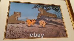 DISNEY LION KING Simba Nala LIMITED EDITION ANIMATION CEL