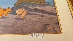 DISNEY LION KING Simba Nala LIMITED EDITION ANIMATION CEL