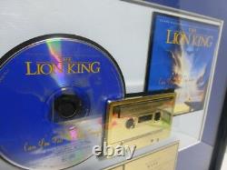 DISNEY THE LION KING Can you feel th, RIAA AWARD Certified R. I. A. A. SALES AWARD
