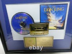DISNEY THE LION KING Can you feel th, RIAA AWARD Certified R. I. A. A. SALES AWARD