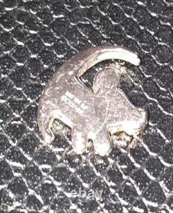 DISNEY TREASURES LION KING DIAMOND Pendant 925 STERLING SILVER/10K YG