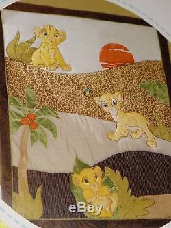 DISNEY The Lion King 5 pc BABY COT (Jnr Bed) QUILT SET, SHEETS, BOO BLANKET BNIP