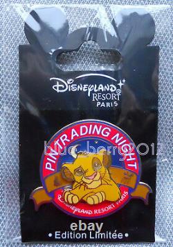 DLP Pin Trading Night SIMBA Lion King Disney Land Paris PTN LE event day