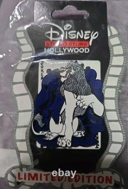 DSSH Joker Playing Card Scar Disney Villains Pin Trading Lion King LE 400 Pin