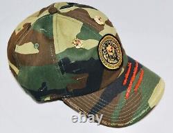 Damier Langevinè Trendy Distressed Camo Designer Baseball Cap Lion Hat