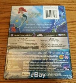 Disney 4k Ultra HD Blu-ray Steelbook lot Aladdin, Lion King, Little Mermaid