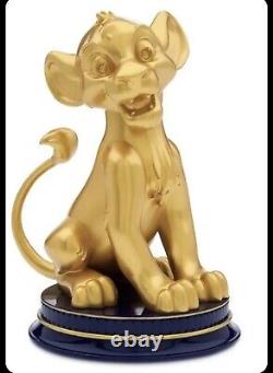 Disney 50th Anniversary Fab 50 SIMBA THE LION KING 8.5 GOLDEN STATUE NIB
