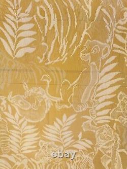 Disney Animal Kingdom Lodge Resort Lion King Fabric Prop Grommet Curtain 96