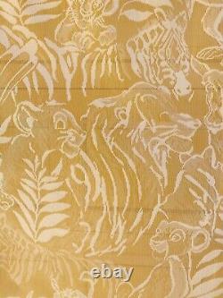 Disney Animal Kingdom Lodge Resort Lion King Fabric Prop Rod Pocket Curtain 72
