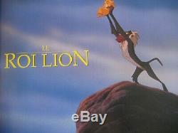 Disney Animation Cel The Lion King 1994 with French Color Production Brochure