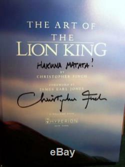 Disney Art of The Lion King Book Finch SIGNED