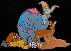 Disney Auctions Pin Dumbo Bambi Lady Lion King Simba Mothers Jumbo Le 100 RARE
