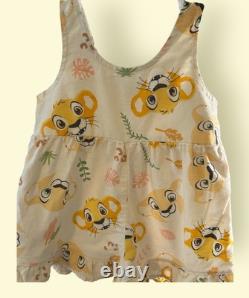Disney Baby The Lion King Simba And Nala Sleeveless Jumper Baby Size 3-6 Months