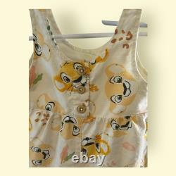 Disney Baby The Lion King Simba And Nala Sleeveless Jumper Baby Size 3-6 Months