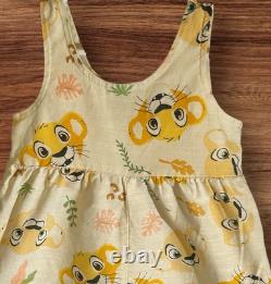 Disney Baby The Lion King Simba And Nala Sleeveless Jumper Baby Size 3-6 Months