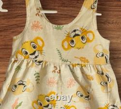 Disney Baby The Lion King Simba And Nala Sleeveless Jumper Baby Size 3-6 Months