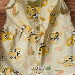 Disney Baby The Lion King Simba And Nala Sleeveless Jumper Baby Size 3-6 Months