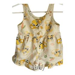 Disney Baby The Lion King Simba And Nala Sleeveless Jumper Baby Size 3-6 Months