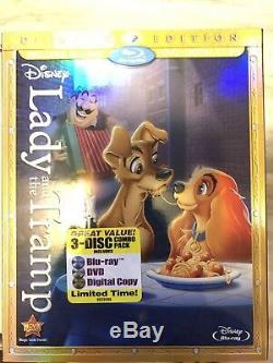 Disney Blu-ray DVD RARE Lenticular Covers 8 Movies Lion King, Sleeping Beauty