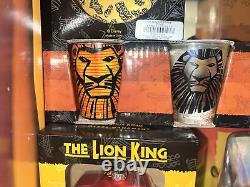 Disney Broadway Musical Lion King shot Glasses 2.5 inches NIB