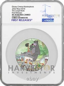 Disney Cinema Masterpieces The Lion King 3 Oz. Silver Coin Ngc Pf70 Fr
