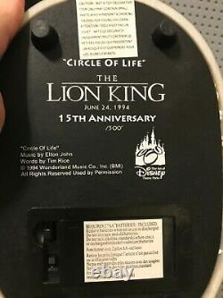 Disney Circle of Life LION KING 15th Anniversary Statue Figurine /500 Parks Excl