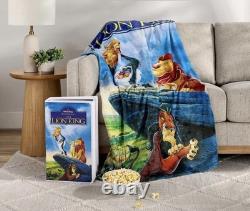 Disney Classic VHS Boxed Silk Touch Throw 50 × 70 The Lion King PRESALE