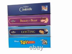 Disney Classic VHS Boxed Silk Touch Throw Blanket Set of 4 Lion King Toy Story