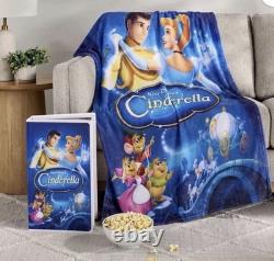Disney Classic VHS Boxed Silk Touch Throw Blanket Set of 4 Lion King Toy Story