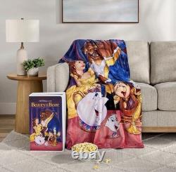 Disney Classic VHS Boxed Silk Touch Throw Blanket Set of 4 Lion King Toy Story