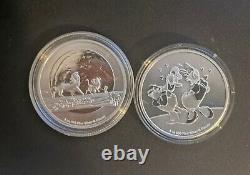 Disney Collection 1oz Silver Bullion Coin Fine Niue Mint Mickey Mouse Lion King