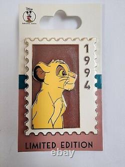 Disney DEC Young Simba Animal Stamps LE 250 Pin The Lion King