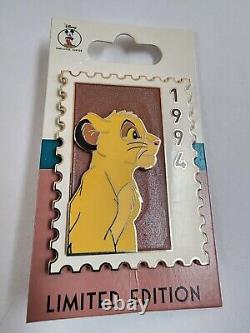 Disney DEC Young Simba Animal Stamps LE 250 Pin The Lion King