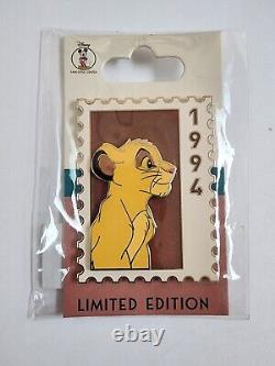 Disney DEC Young Simba Animal Stamps LE 250 Pin The Lion King