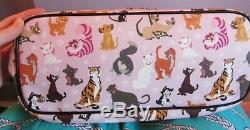 Disney Dooney & Bourke Cats Tote Bag Figaro Cheshire Cat Lion King Simba Lucifer