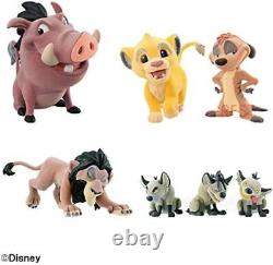 Disney Fluffy Puffy LION KING & Villains 7 set figure Simba Timon Pumbaa scar JP