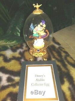 Disney Franklin Mint Collector Eggs Cinderella, Lion King, Aladdin, Beauty Beast