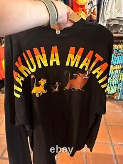 Disney Hakuna Matata Lion King Spirit Jersey Size S Black