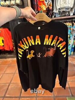 Disney Hakuna Matata Lion King Spirit Jersey Size S Black