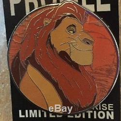 Disney Inspired Fan Art Lion King Simba Fantasy Profile Pin LE 50