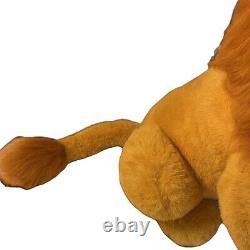 Disney Jumbo Rare Lion King Mufasa/Simba Plush Disney Store Life Size Poseable
